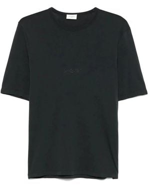 Saint Laurent Embroidered Logo T-Shirt - Schwarz
