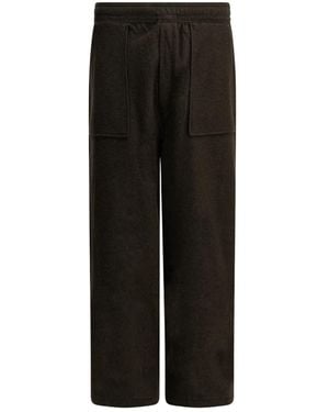 Maison Kitsuné Straight Trousers - Nero