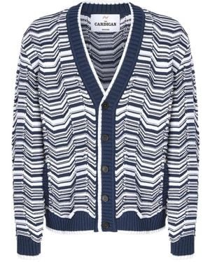 Missoni Truien & Vesten ,Blauw ,Katoen Cardigan