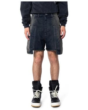 Rick Owens Denim Shorts - Bleu