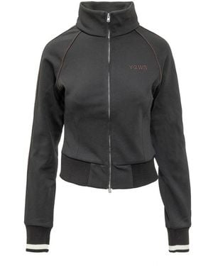 Y-3 Hoodies & Sweatvesten ,Zwart ,Zip-Throughs