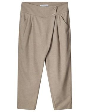 RAFFAELLO ROSSI Tapered Trousers - Gris