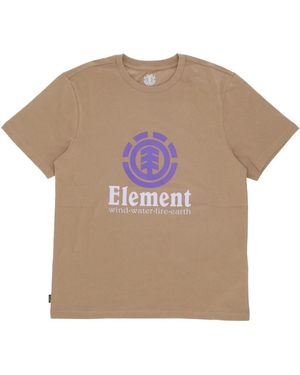 Element Khaki Verticale Tee Korte Mouw T-Shirt - Naturel