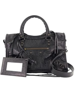 Balenciaga Tassen ,Zwart ,Leer Le City Bag S
