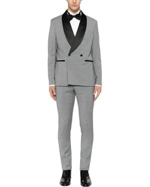 Manuel Ritz Double Breasted Suits - Grey