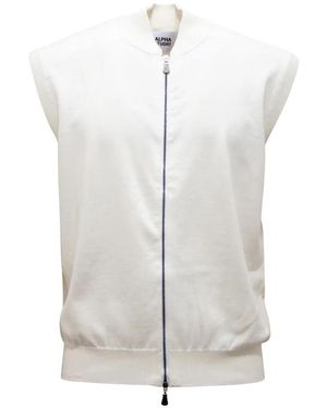 Alpha Studio Waistcoats - White