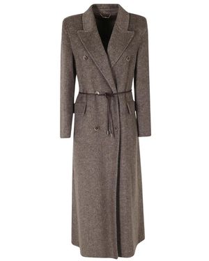 Seventy Jassen ,Bruin ,Double-Breasted Coat
