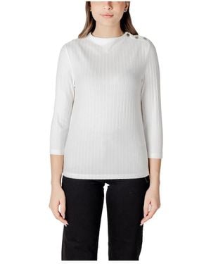 Street One Round-Neck Knitwear - White