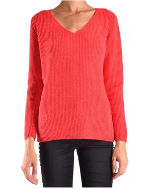 Ermanno Scervino V-Ausschnitt Strickpullover - Rot