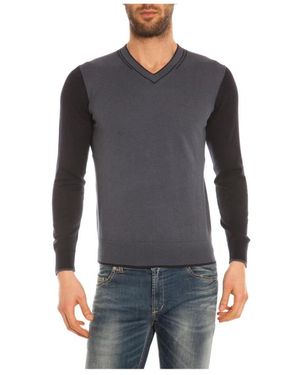 Armani Jeans V-Neck Knitwear - Black
