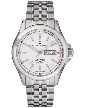 Revue Thommen Accessoires ,Wit ,Airspeed Automatic - Metallic
