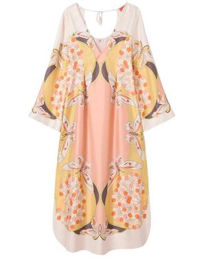 La DoubleJ Kleedjes ,Veelkleurig ,Twin Flame Dress - Roze