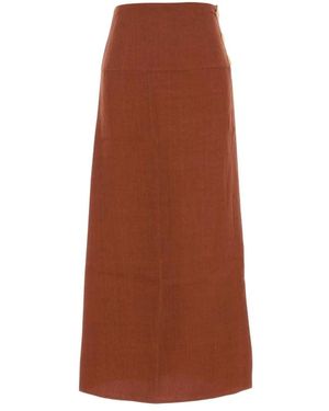 LeKasha Midi Skirts - Marrone