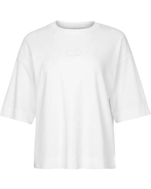 Copenhagen Muse Jet Stream Oversized Baumwoll-T-Shirt - Weiß