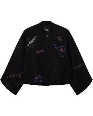 Alix The Label Artwork Bomber - Zwart