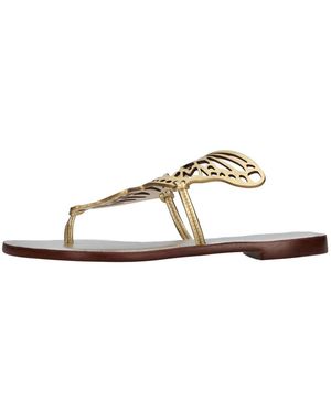 Sophia Webster Schoenen ,Geel ,Leer Talulah Flat Mule - Metallic