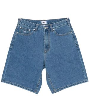 Obey Denim Shorts - Blue