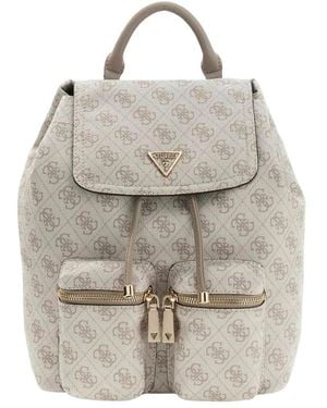 Guess Tassen ,Manhattan Ii Flap Rugzak - Grijs