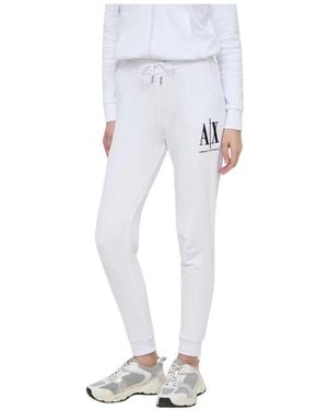ARMANI EXCHANGE Broeken ,Wit ,Katoen Trainingsbroeken