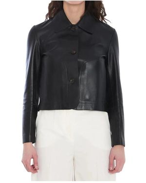 Arma Lam Boter Lange Mouw Shirt - Zwart