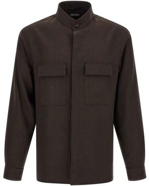 ZEGNA Casual Shirts - Black