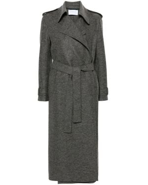 Harris Wharf London Belted Coats - Grigio