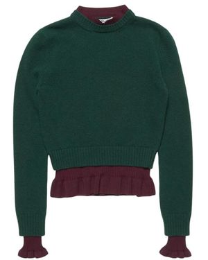 Acne Studios Round-Neck Knitwear - Vert