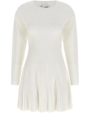 Elisabetta Franchi Knitted Dresses - Blanco