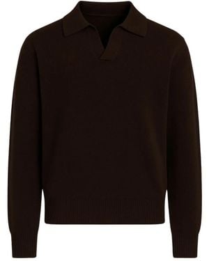 Paolo Pecora V-Neck Knitwear - Nero