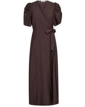 co'couture Wrap Dresses - Brown