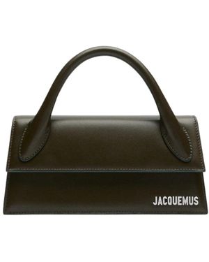 Jacquemus Donker Khaki Leren Mini Tas - Groen