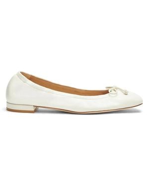 Stuart Weitzman Schoenen ,Leer Bria Ballerina - Naturel