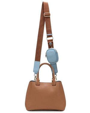 Oltre Handtasche Mit Abnehmbarer Mini-Tasche - Braun