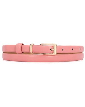 Kazar Accessoires ,Roze ,Leer Smal Lederen Riem