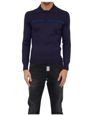 Bikkembergs Round-Neck Knitwear - Blu