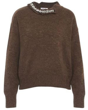 Liu Jo Round-Neck Knitwear - Marrón