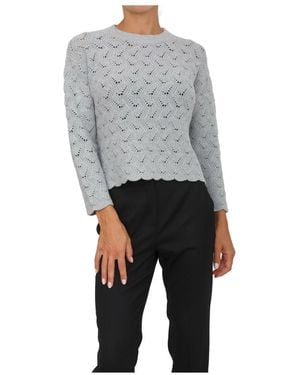 Marella Round-Neck Knitwear - Grigio
