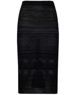 Laneus Midi Skirts - Negro
