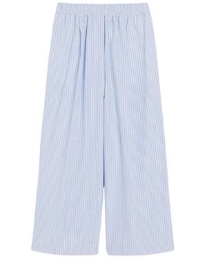 Weekend by Maxmara Comfortabele En Stijlvolle Katoenen Pyjamabroek - Blauw