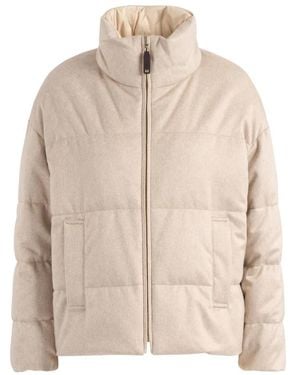 Max Mara Jassen ,Kasjmier Divina Puffer Jas - Naturel