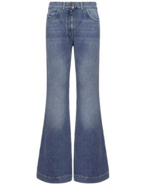 Moncler Jeans ,Blauw ,Katoen Wijde Jeans