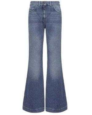 Moncler Jeans ,Blauw ,Katoen Wijde Jeans