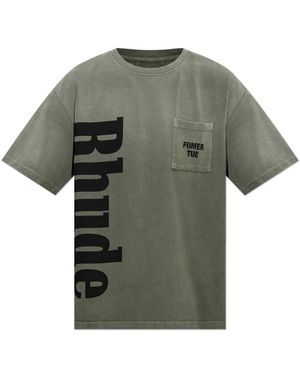 Rhude T-Shirts - Green