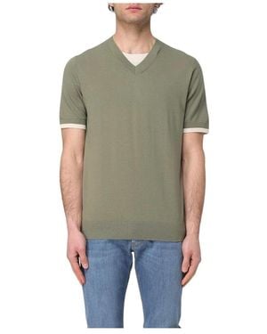 Paolo Pecora V-Neck Knitwear - Verde