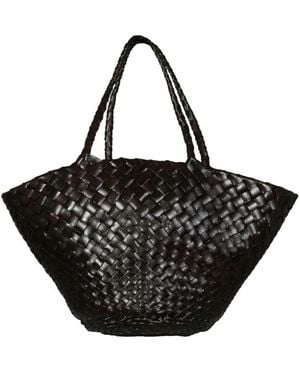 Dragon Diffusion Tassen ,Bruin ,Leer Egola Basket Bag - Zwart