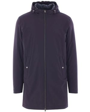 Herno Single-Breasted Coats - Blu