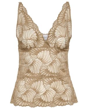 Saint Tropez Daisysz Top - Naturel