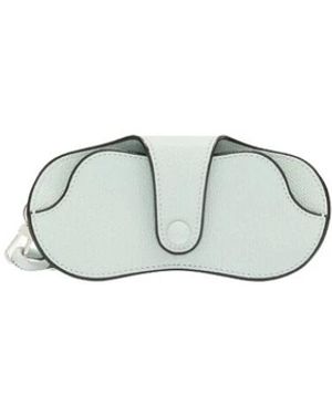 Valextra Brillenetui Mit Zweifarbigem Lanyard - Mettallic