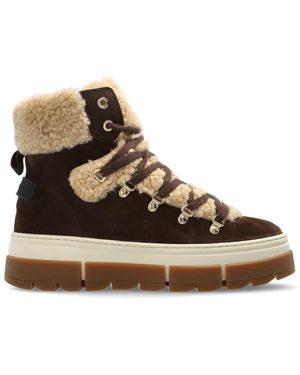 Bogner Lace-Up Boots - Marron