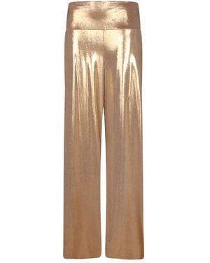 Norma Kamali Broeken ,Grijs ,Leer Elephant Pant - Naturel